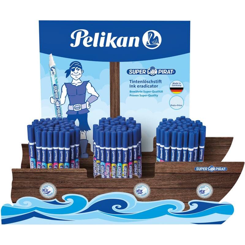 Pelikan Thekendisplay Tintenlöscher Piratenschiff