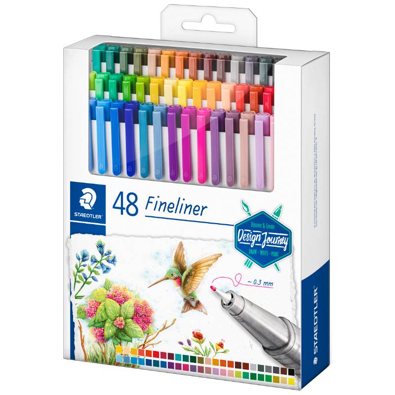 STAEDTLER Fineliner triplus Design Journey, 48er Etui
