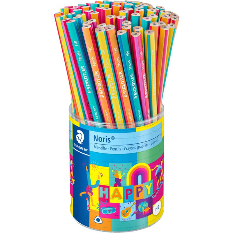 STAEDTLER Bleistift Noris HAPPY, Härtegrad: HB, 72er Köcher