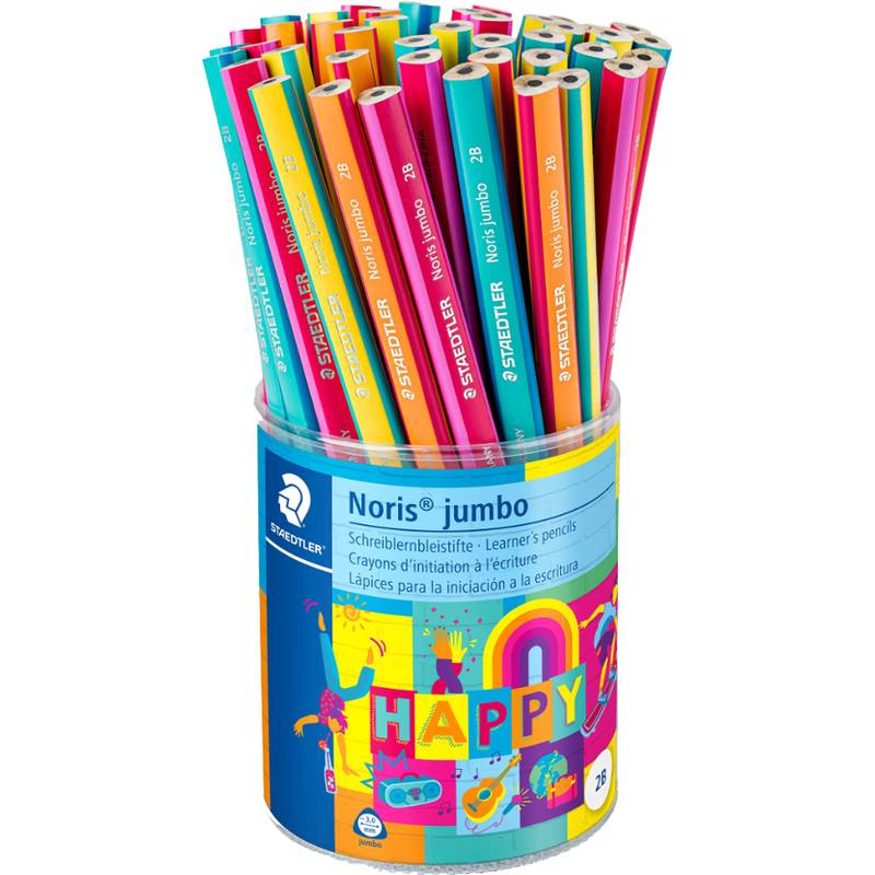 STAEDTLER Bleistift Noris jumbo HAPPY, 48er Köcher