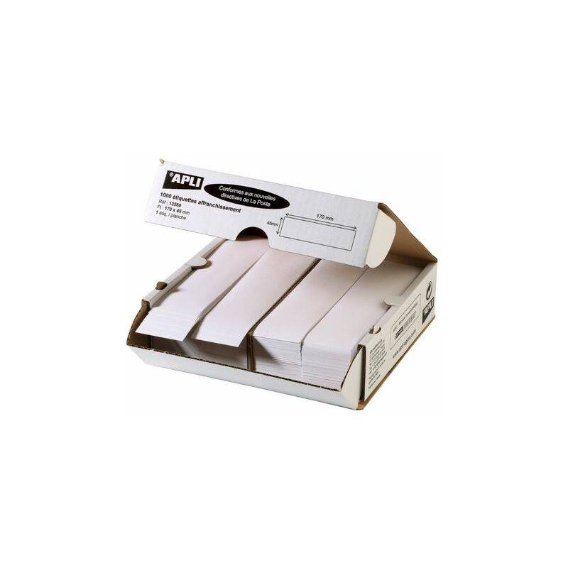APLI Frankier-Etiketten, 170 x 45 mm, weiß