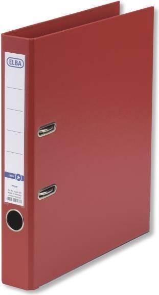 ELBA Ordner rado star, Rückenbreite: 50 mm, rot, DIN A4 Einband außen