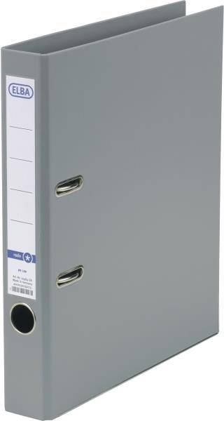 ELBA Ordner rado star, Rückenbreite: 50 mm, grau, DIN A4 Einband außen