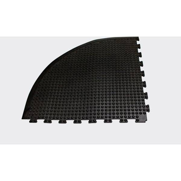 Arbeitsplatzmatte Yoga Dome Basic Eckelement 90x90cm schwarz