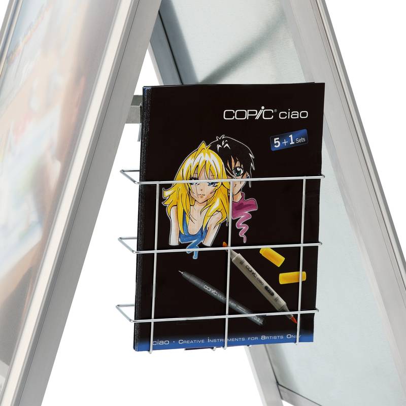 magnetoplan Drahthängekorb für Prospekte, DIN A4