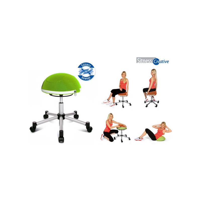 Topstar Fitness-Hocker "Sitness Half Ball", apfelgrün