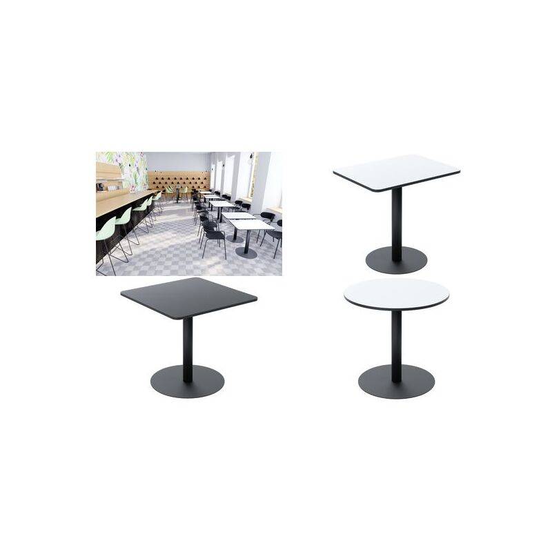 PAPERFLOW Bistrotisch Mezzo, (B)800 x (T)600 mm, weiß