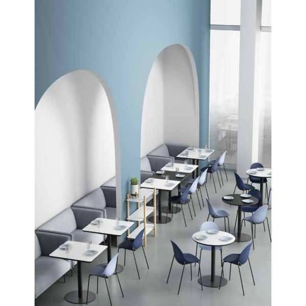 Bistrotisch Mezzo TRMC80X80.01.01 80x80cm schwarz/schwarz