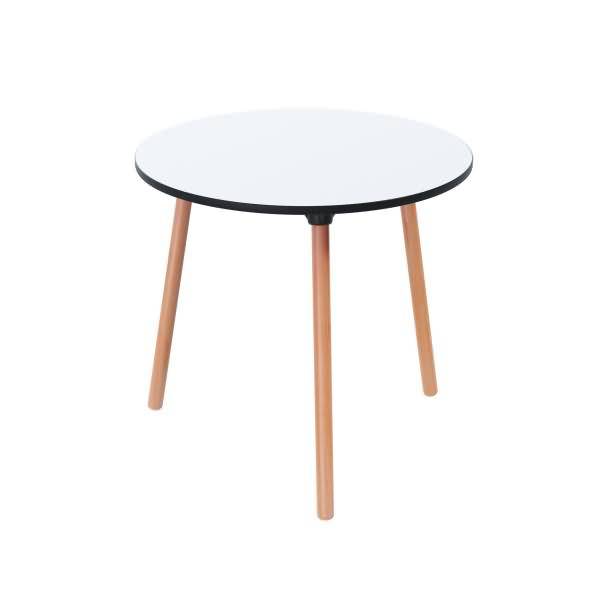 Bistrotisch Palomba TRPR80.23.13 rund 80cm buche/weiß
