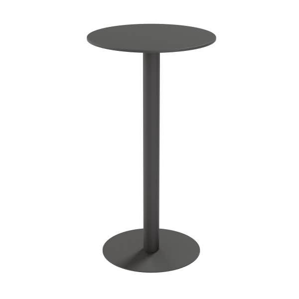 Bistrotisch Cross TRCROS60H.01 rund 60x110cm schwarz