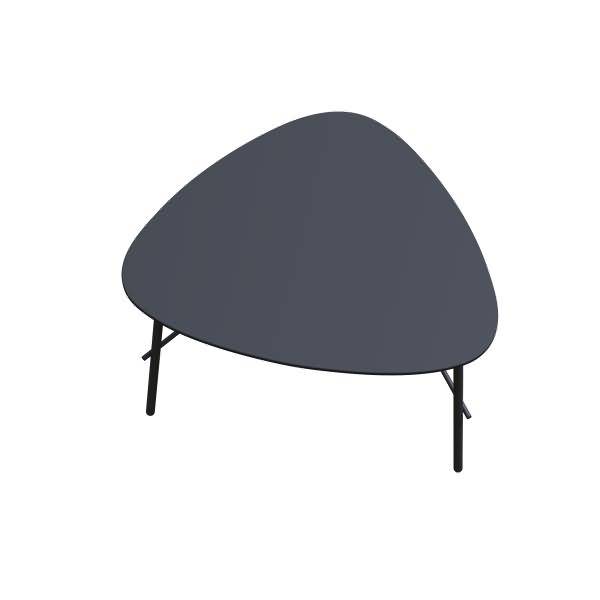 Beistelltisch Lazy TBL60.01.01 50x60cm schwarz/schwarz