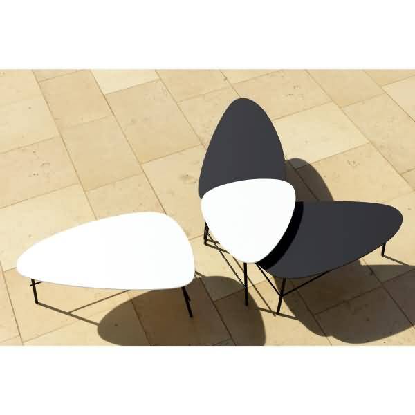 Beistelltisch Lazy TBL60.01.01 50x60cm schwarz/schwarz