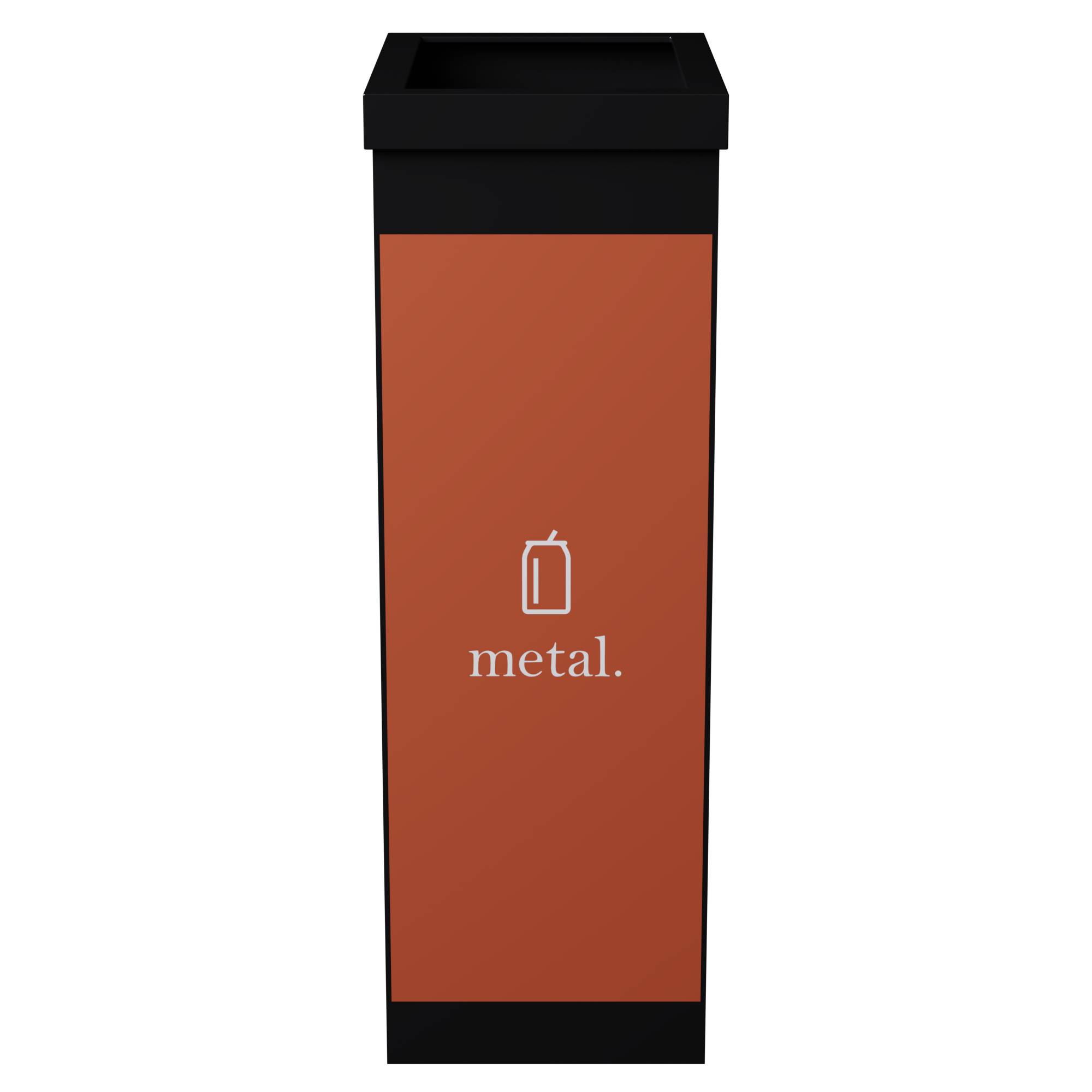 Paperflow Mülltrenner Metall CTSME.01 60l sw