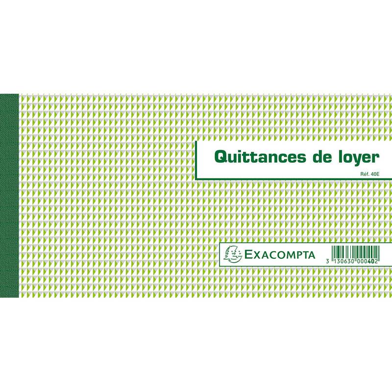 EXACOMPTA Carnet à souche "Quittances de loyer"