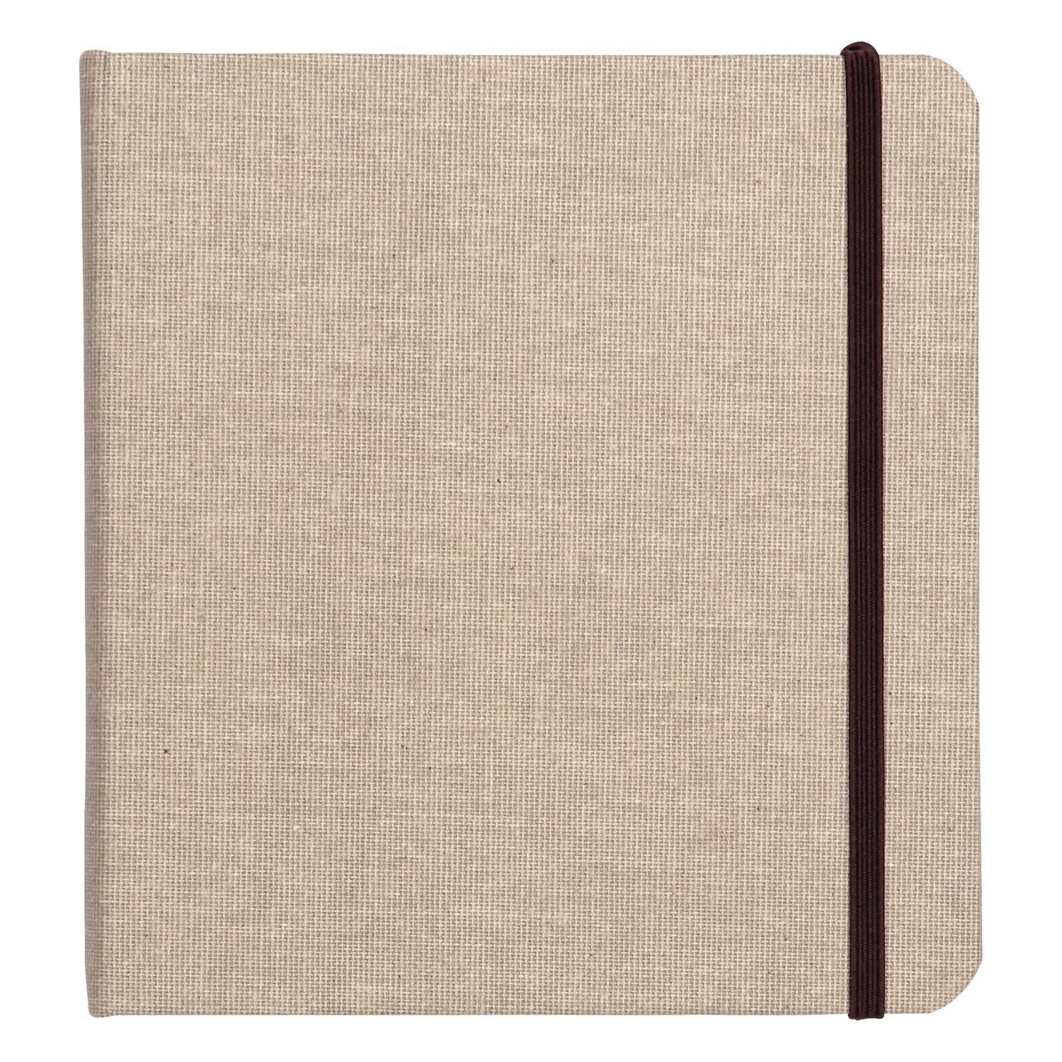 Clairefontaine Reisealbum A6 Goldine Leinen, 32 Blatt 20x20cm Natur 96109C