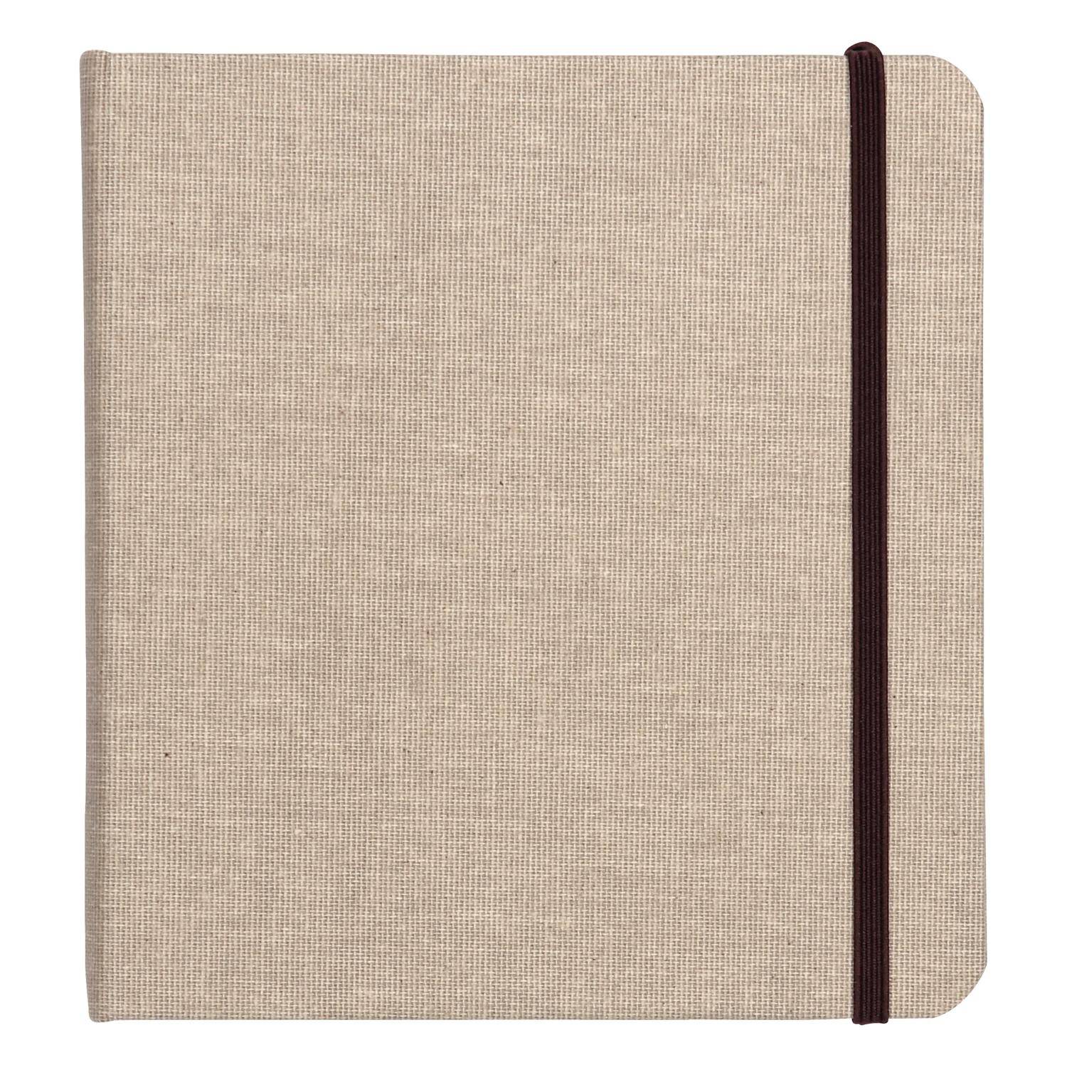 Clairefontaine Reisealbum A6 Goldine Leinen, 32 Blatt 20x20cm Natur 96109C