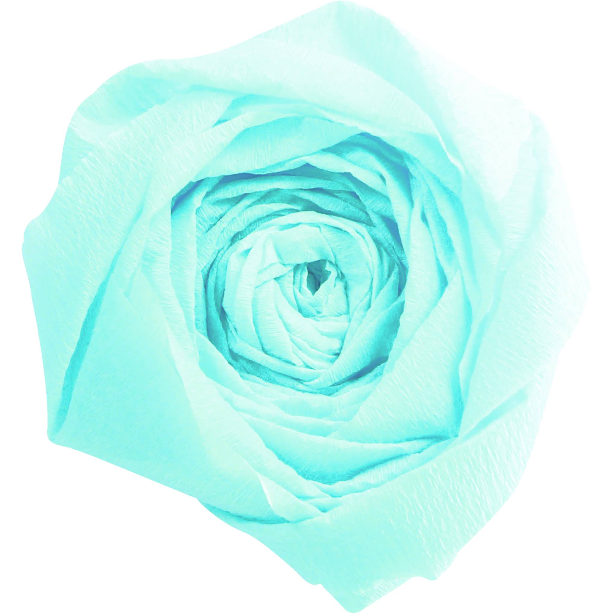 Clairefontaine Krepppapier, Pack. 10 Bogen gefaltet 2mx0,50m Türkisblau 901025C