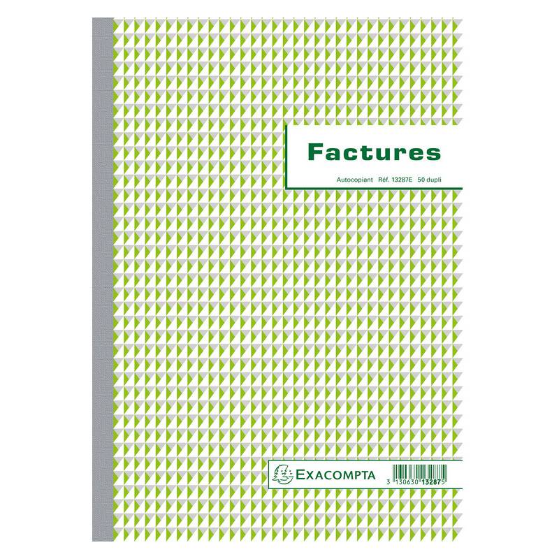 EXACOMPTA Manifold "Factures", 297 x 210 mm, dupli