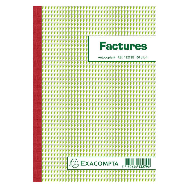 EXACOMPTA Manifold "Factures", 210 x 148 mm, tripli