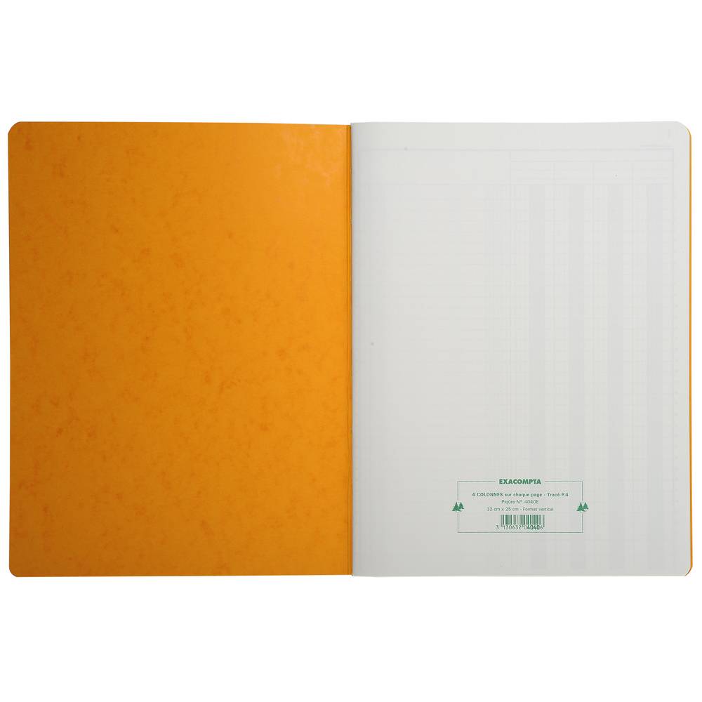 Exacompta Geschaeftsbuch 32x25 80S- 4 Salten - Farben sortiert - 4040E