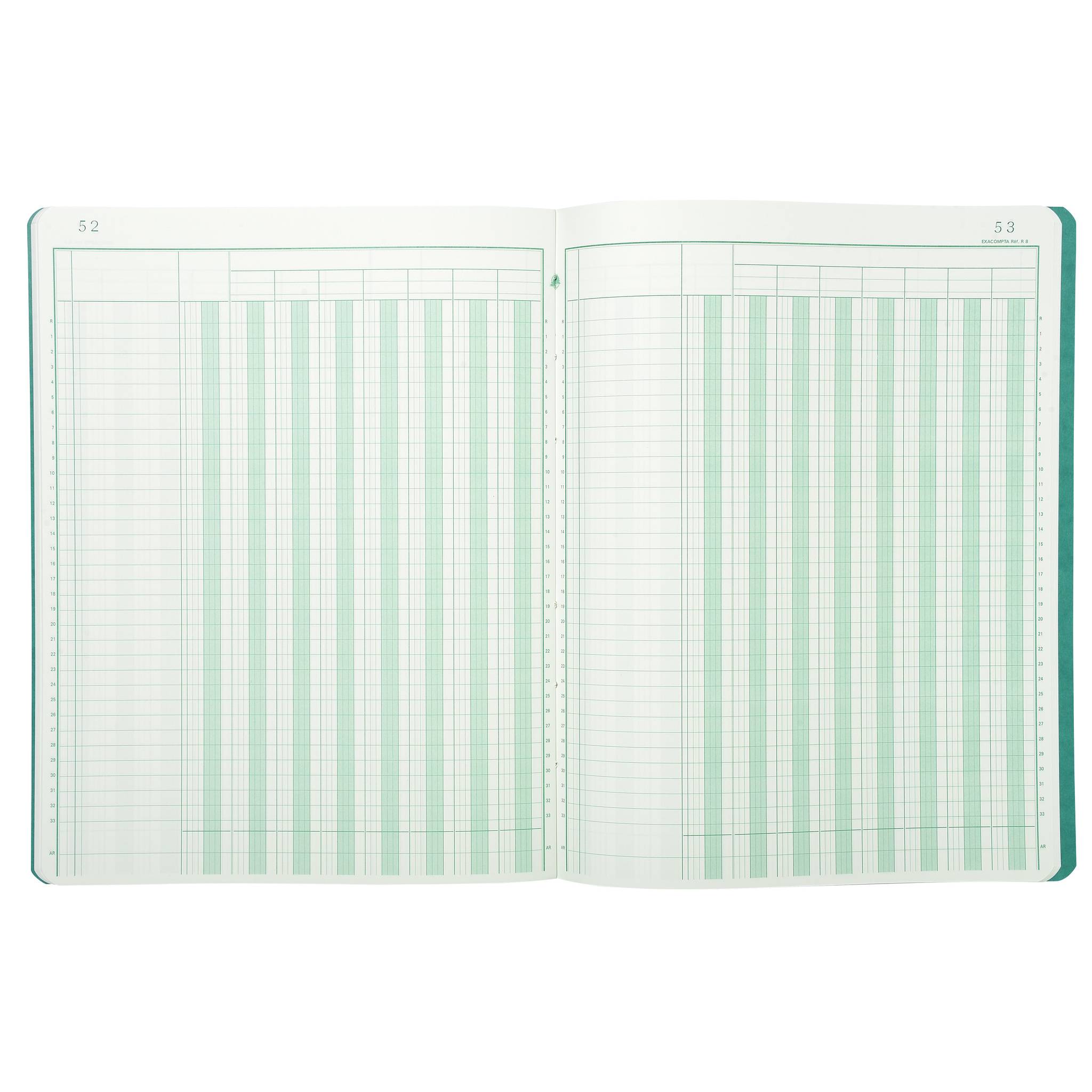 Exacompta MEHRKOLONNENHEFT 3225 8Spalten 40Bl - Farben sortiert - 4080E