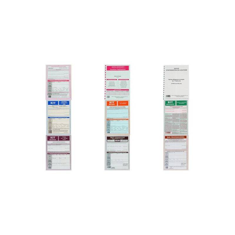Drei hohe medizinische Test-Set-Verpackungspaneele werden nebeneinander auf weißem Hintergrund gezeigt, jedes mit einem anderen farbigen Etikett und Anweisungen.