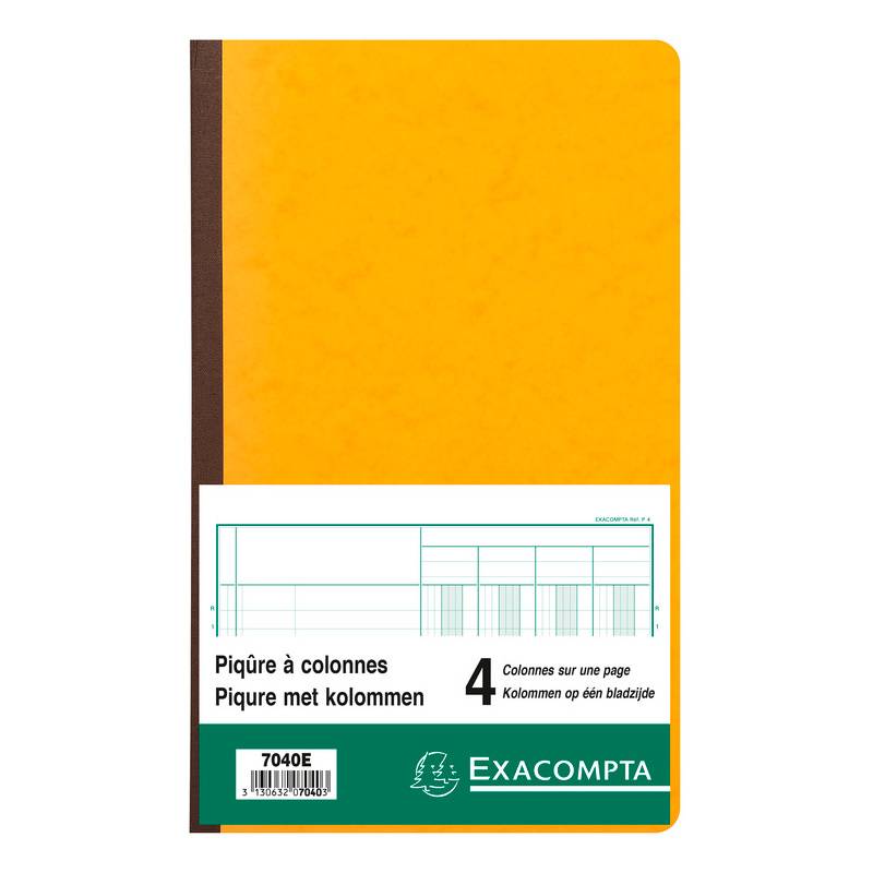EXACOMPTA Piqûre à colonnes, 4 colonnes, 31 lignes