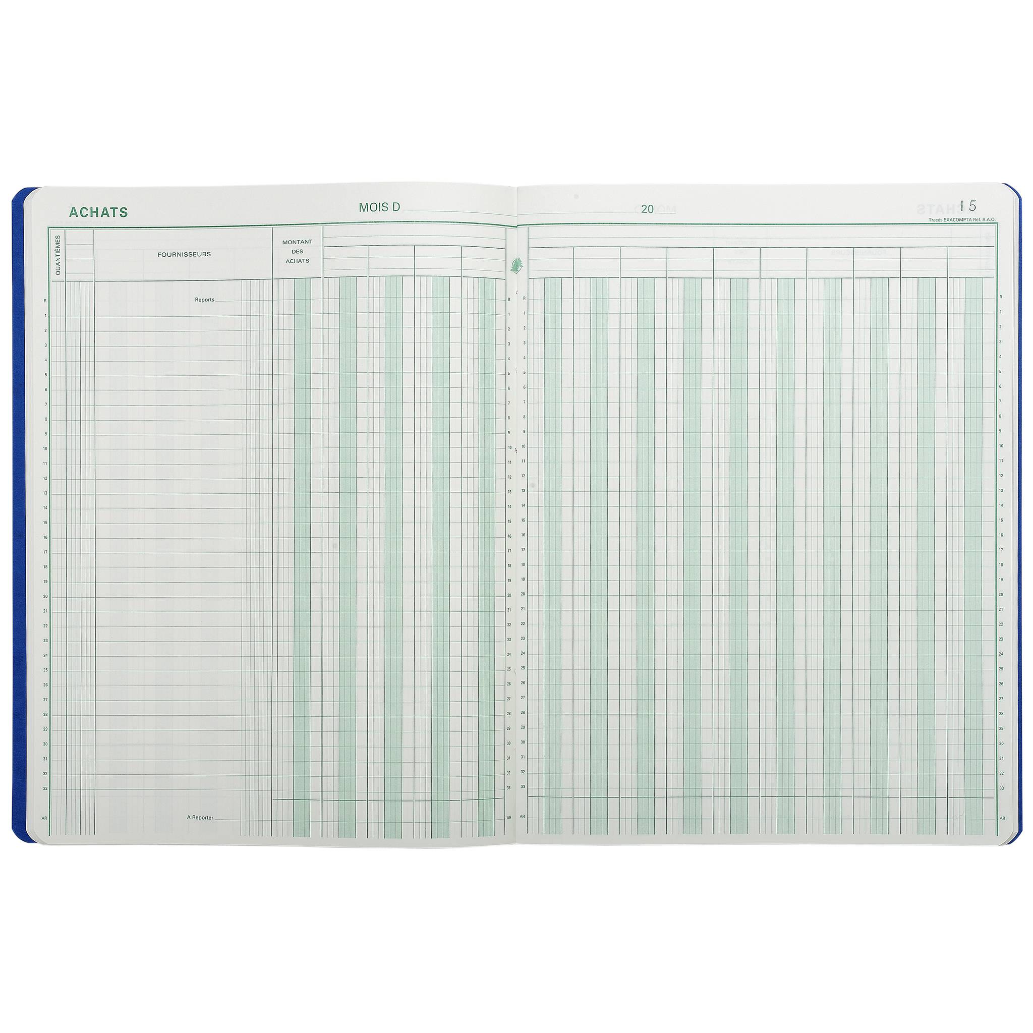 Exacompta PIQ. 3225 ACHATS 15 COL. 80 PAGES - Farben sortiert 6460E