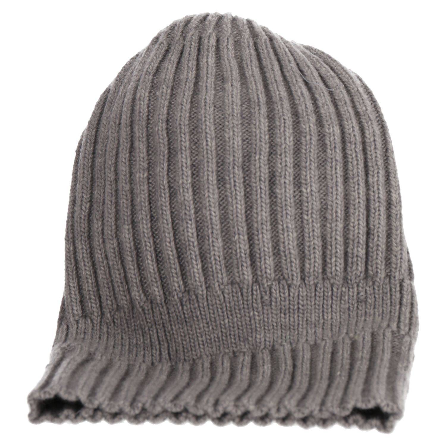 Wintermütze warm Winter Mütze Strick-Mütze Beanie-Mütze One-Size Herren Damen Unisex Grau