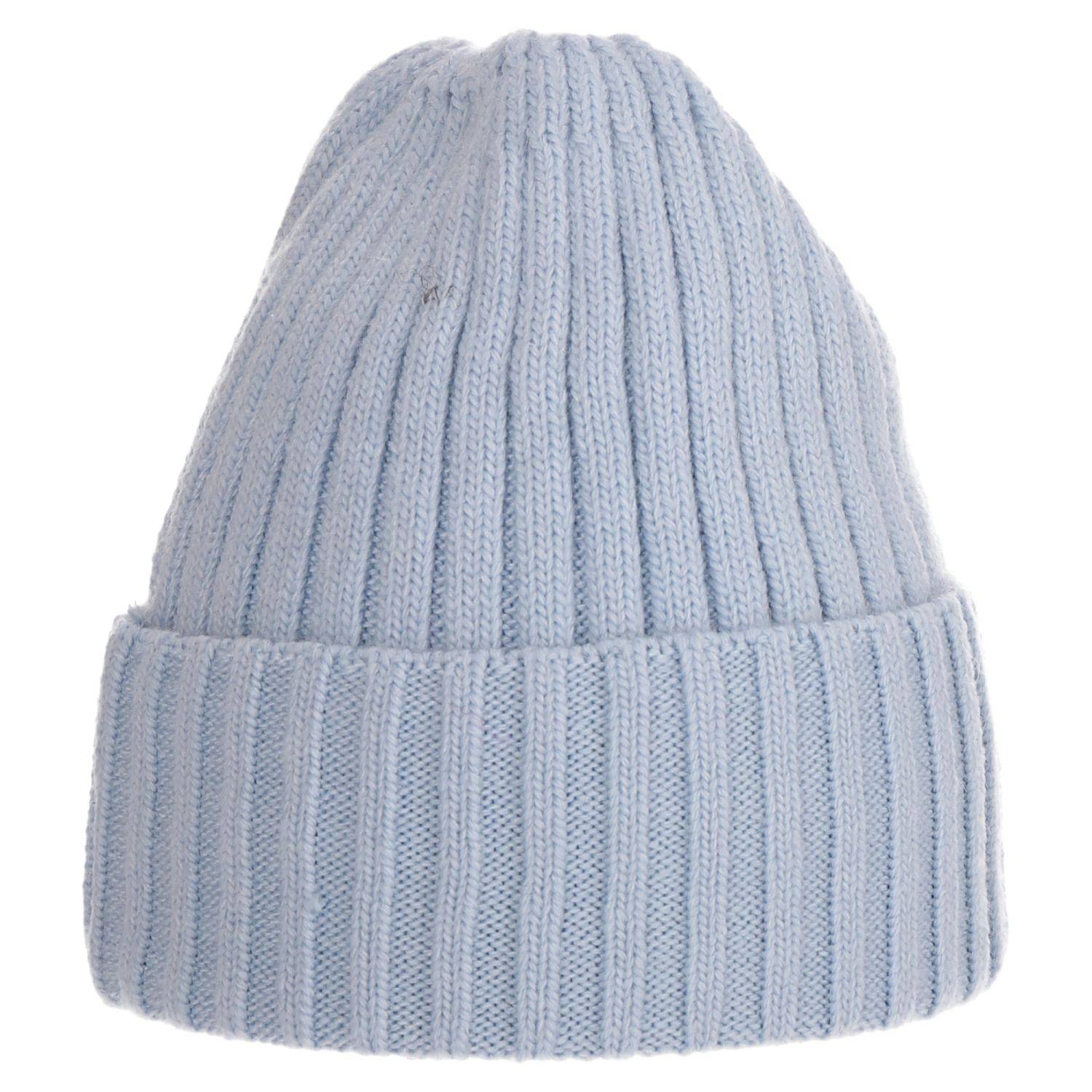 Wintermütze warm Winter Mütze Strick-Mütze Beanie-Mütze One-Size Herren Damen Unisex Hellblau