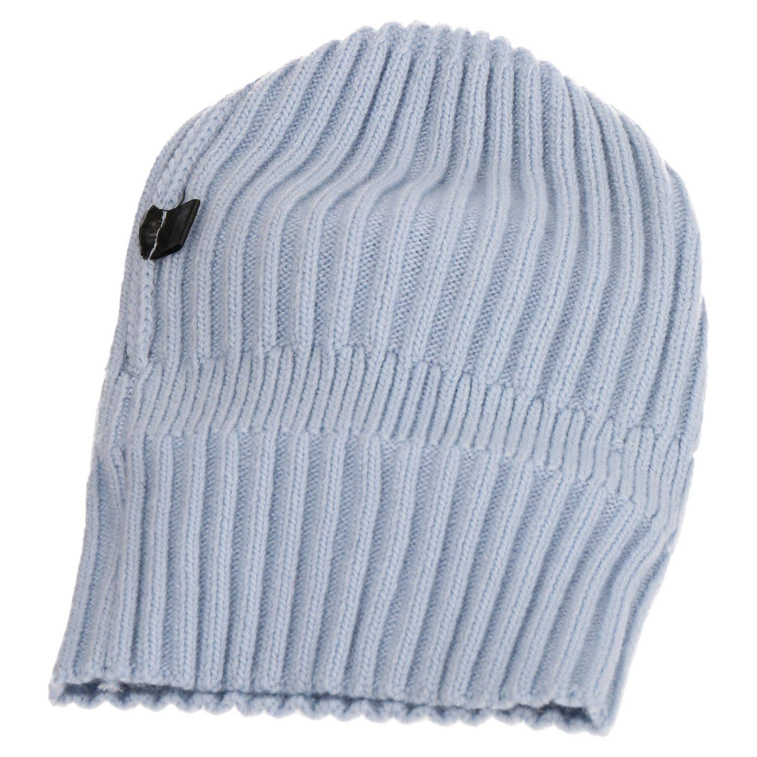 Wintermütze warm Winter Mütze Strick-Mütze Beanie-Mütze One-Size Herren Damen Unisex Hellblau