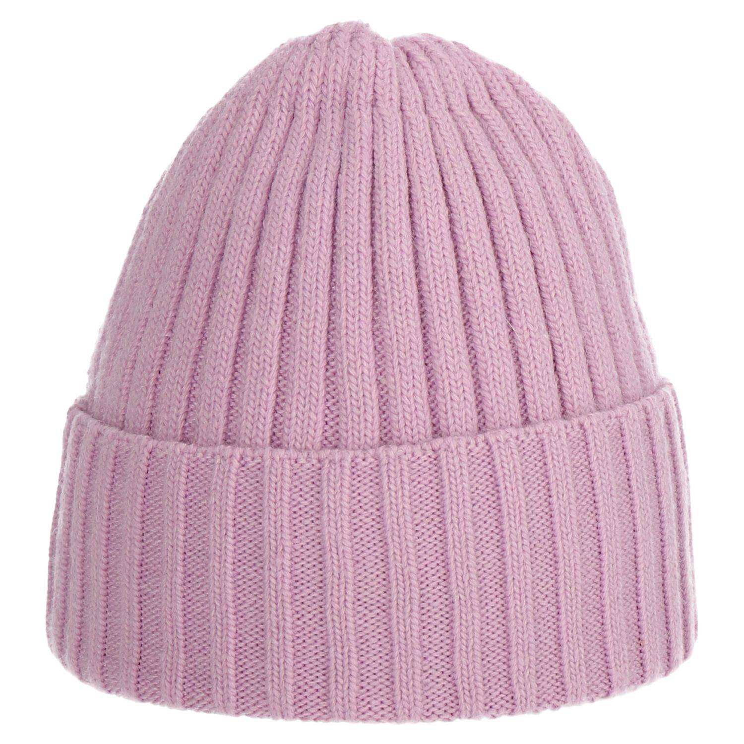 Wintermütze warm Winter Mütze Strick-Mütze Beanie-Mütze One-Size Herren Damen Unisex Lila