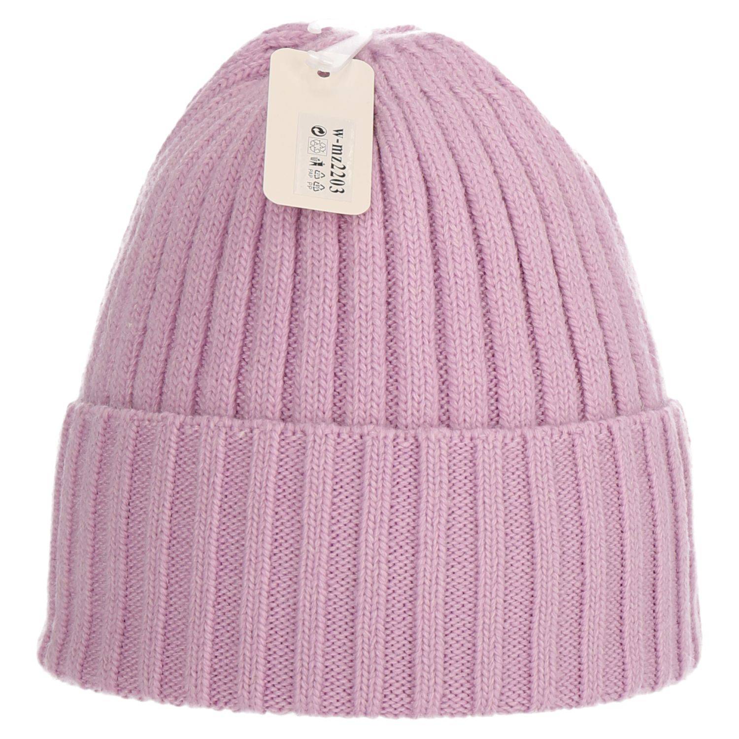 Wintermütze warm Winter Mütze Strick-Mütze Beanie-Mütze One-Size Herren Damen Unisex Lila