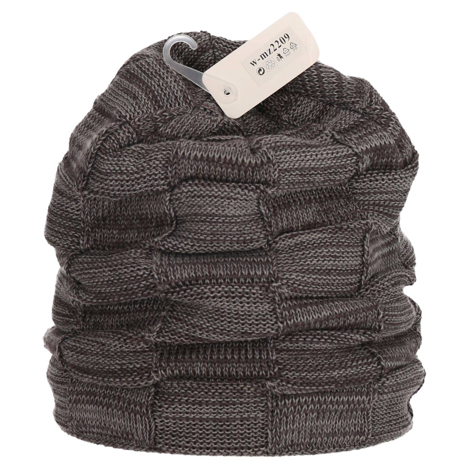 Wintermütze warm Winter Mütze Strick-Mütze Beanie-Mütze One-Size Herren Damen Unisex Grau
