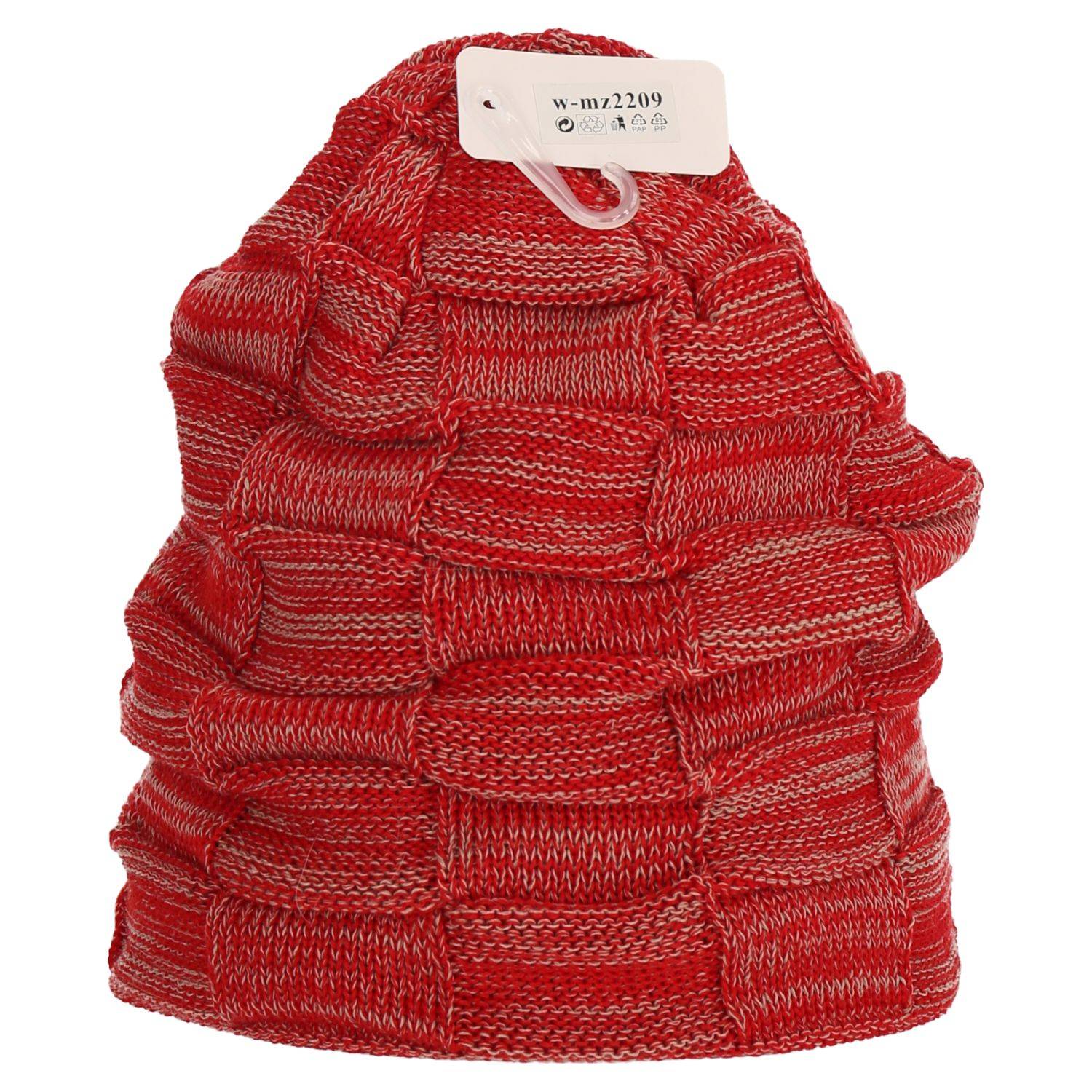 Wintermütze warm Winter Mütze Strick-Mütze Beanie-Mütze One-Size Herren Damen Unisex Rot