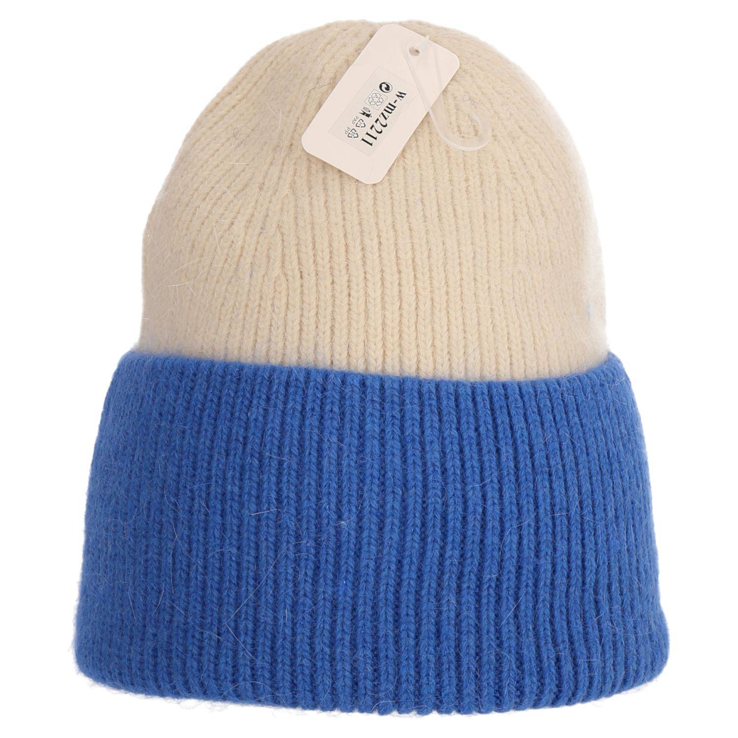Wintermütze warm Winter Mütze Strick-Mütze Beanie-Mütze One-Size Herren Damen Unisex Blau