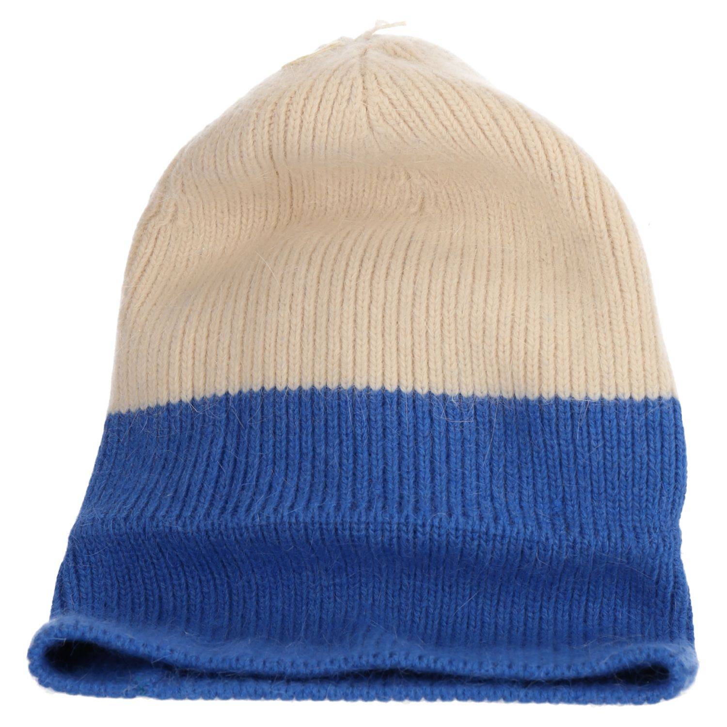 Wintermütze warm Winter Mütze Strick-Mütze Beanie-Mütze One-Size Herren Damen Unisex Blau
