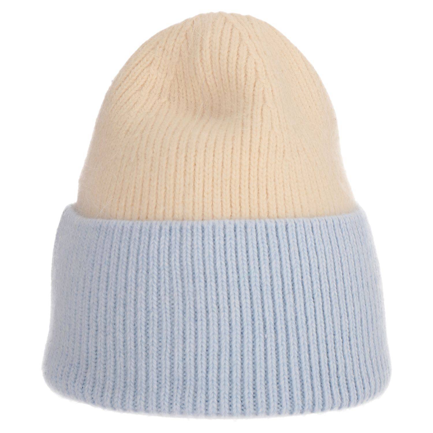 Wintermütze warm Winter Mütze Strick-Mütze Beanie-Mütze One-Size Herren Damen Unisex Hellblau