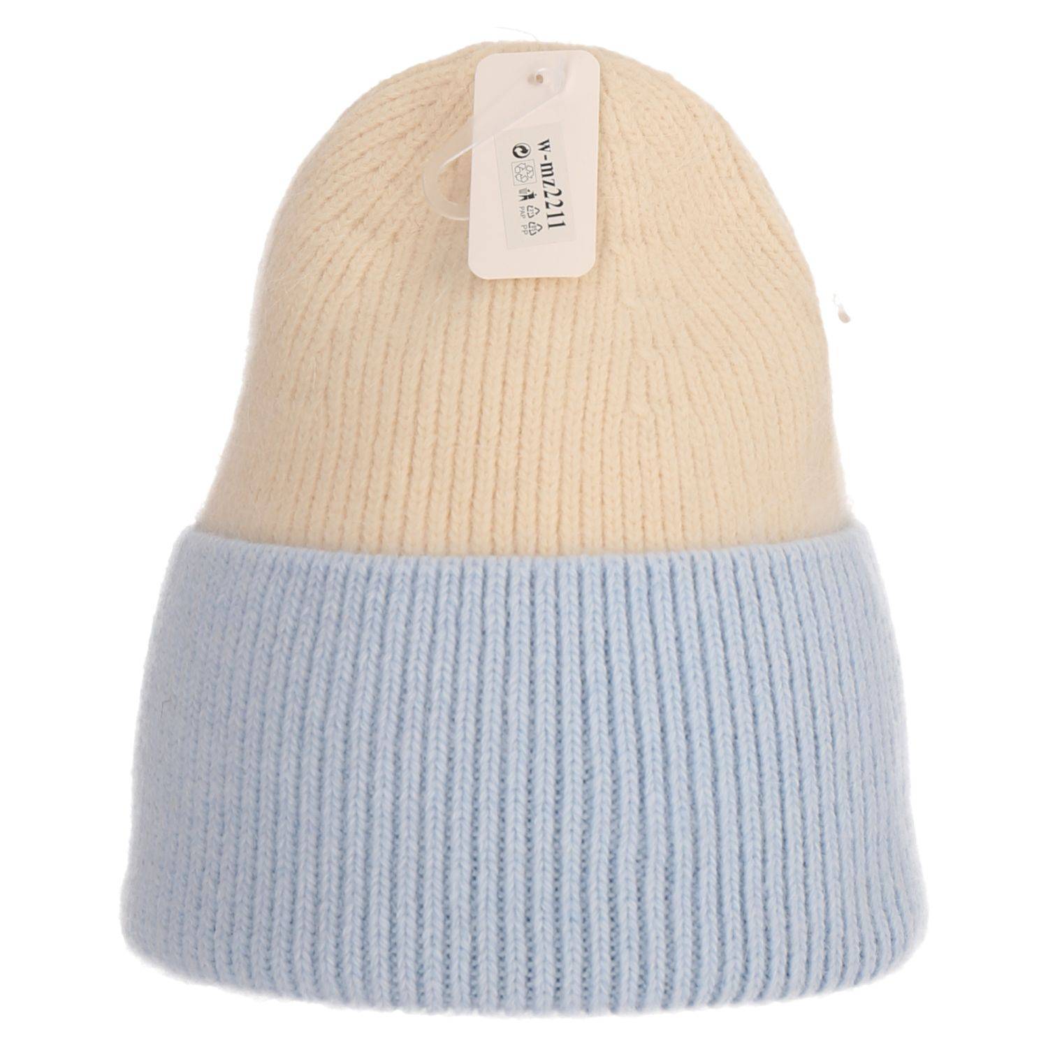 Wintermütze warm Winter Mütze Strick-Mütze Beanie-Mütze One-Size Herren Damen Unisex Hellblau