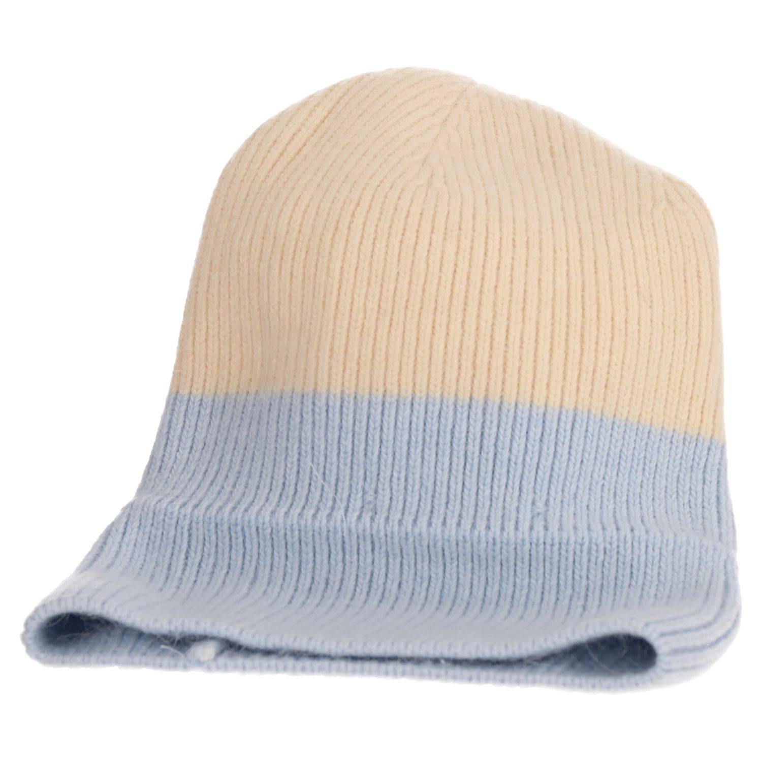 Wintermütze warm Winter Mütze Strick-Mütze Beanie-Mütze One-Size Herren Damen Unisex Hellblau