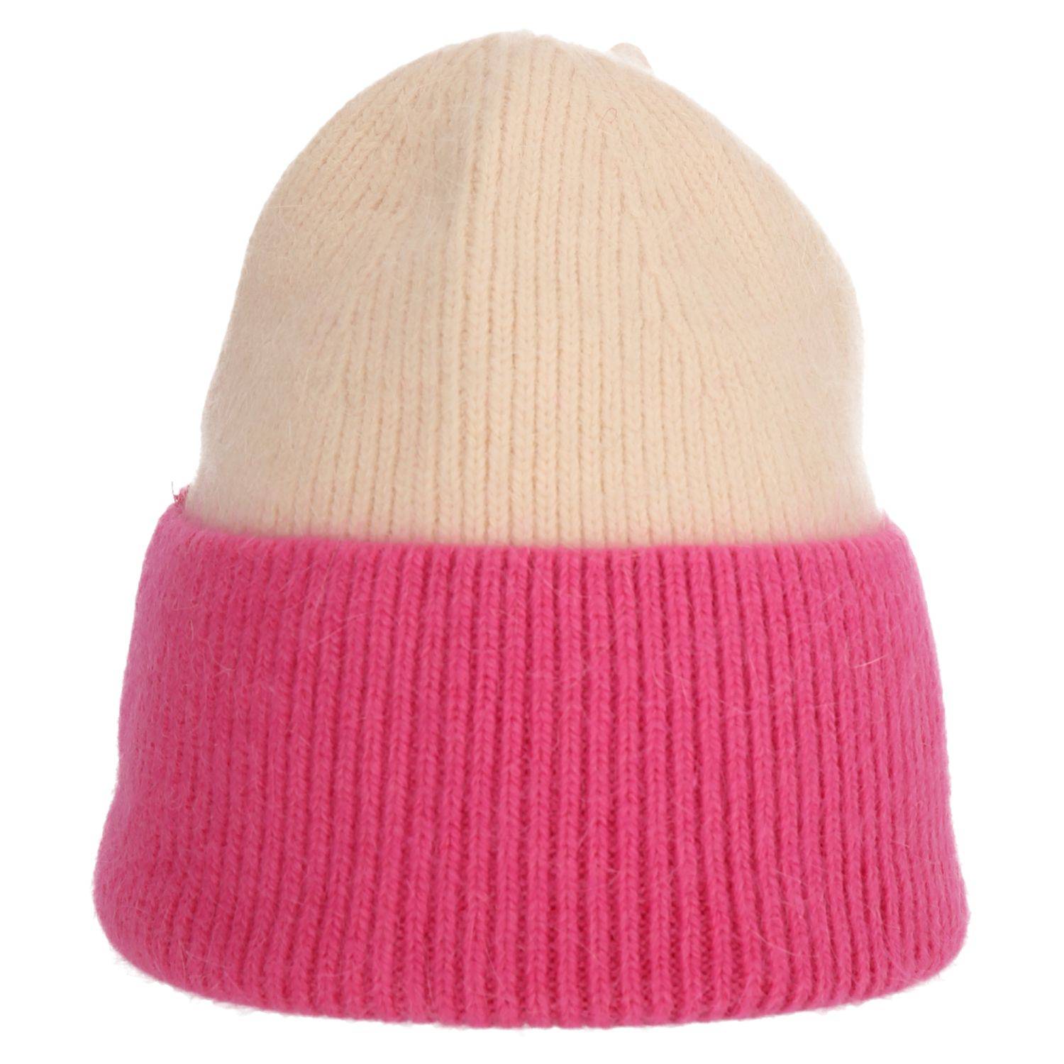 Wintermütze warm Winter Mütze Strick-Mütze Beanie-Mütze One-Size Herren Damen Unisex Pink