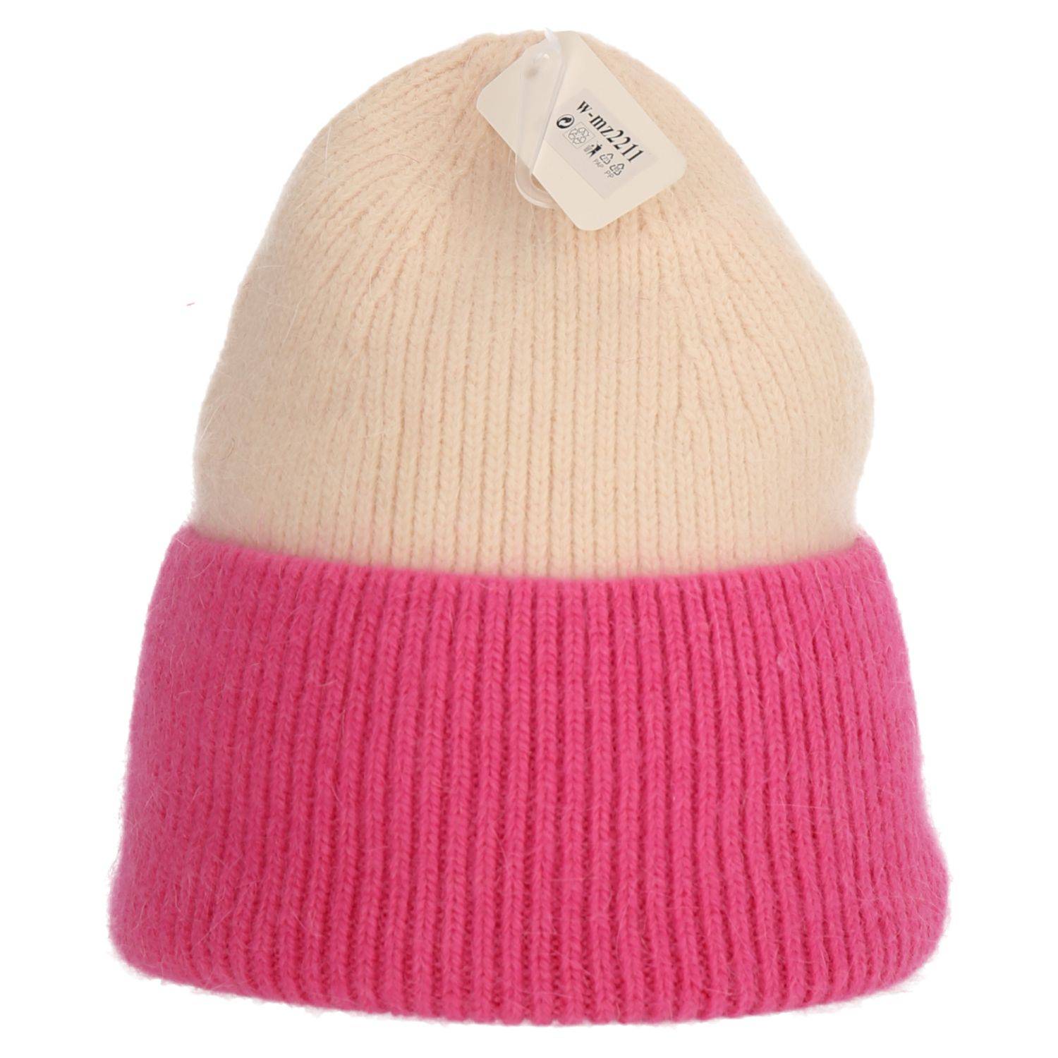 Wintermütze warm Winter Mütze Strick-Mütze Beanie-Mütze One-Size Herren Damen Unisex Pink