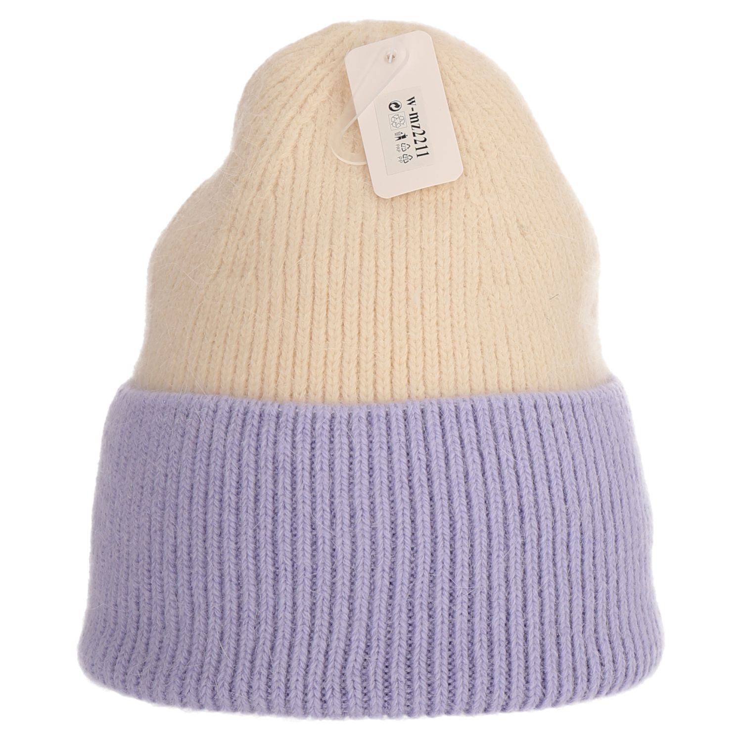 Wintermütze warm Winter Mütze Strick-Mütze Beanie-Mütze One-Size Herren Damen Unisex Lila
