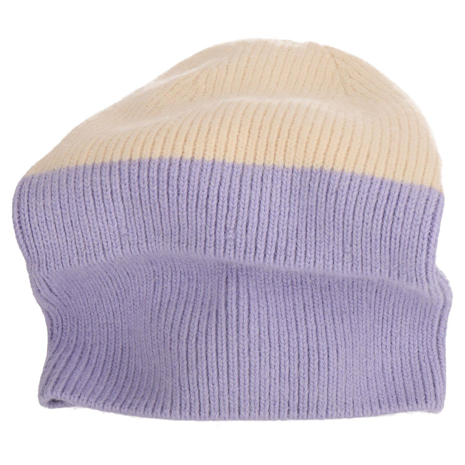 Wintermütze warm Winter Mütze Strick-Mütze Beanie-Mütze One-Size Herren Damen Unisex Lila