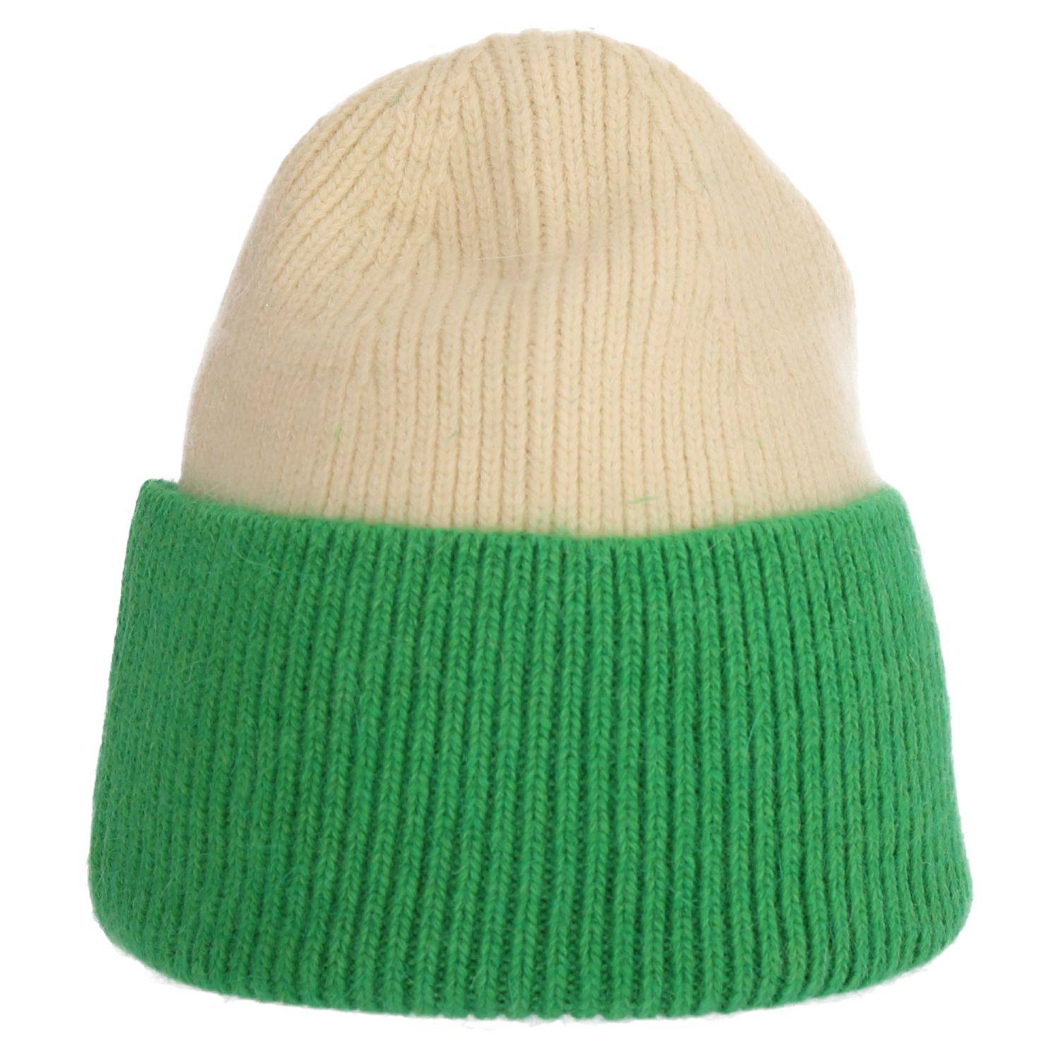 Wintermütze warm Winter Mütze Strick-Mütze Beanie-Mütze One-Size Herren Damen Unisex Grün