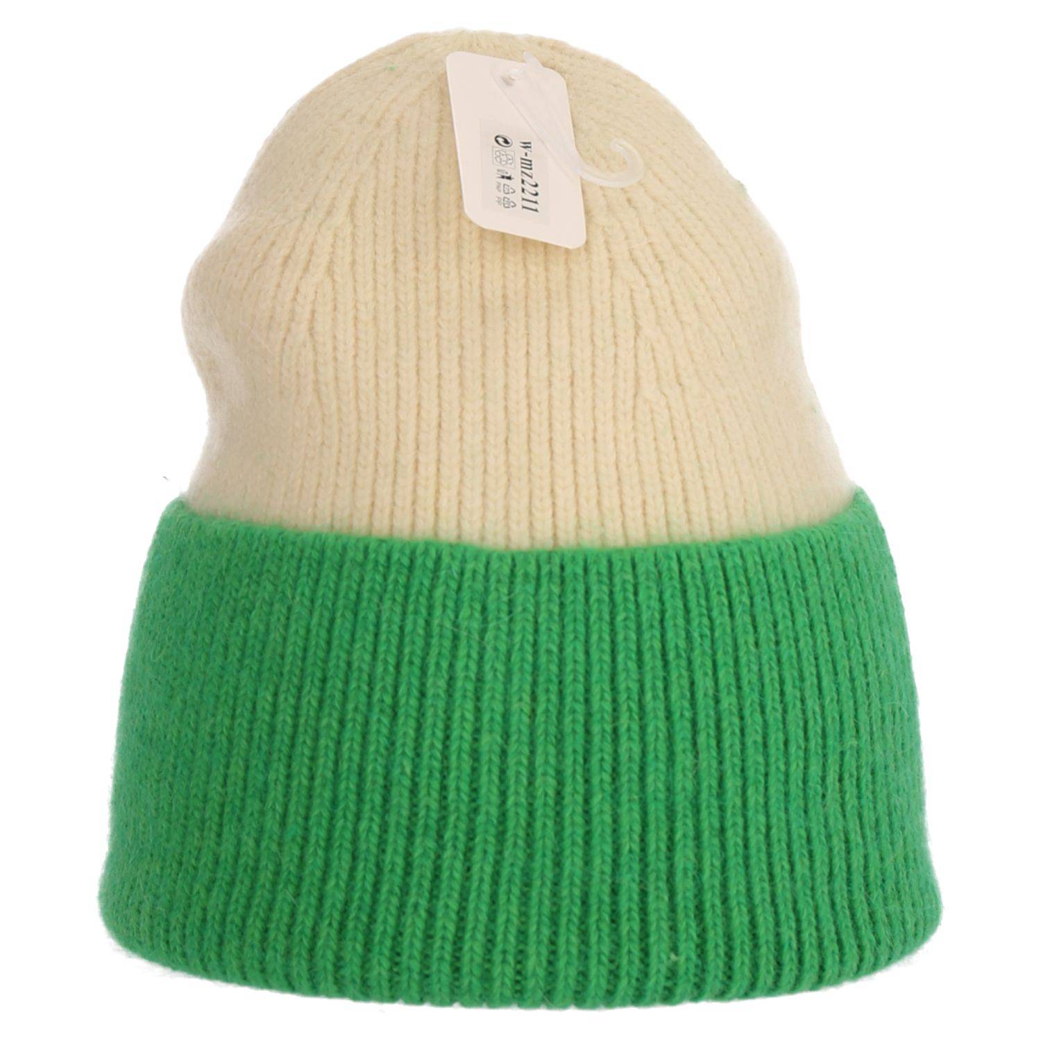 Wintermütze warm Winter Mütze Strick-Mütze Beanie-Mütze One-Size Herren Damen Unisex Grün