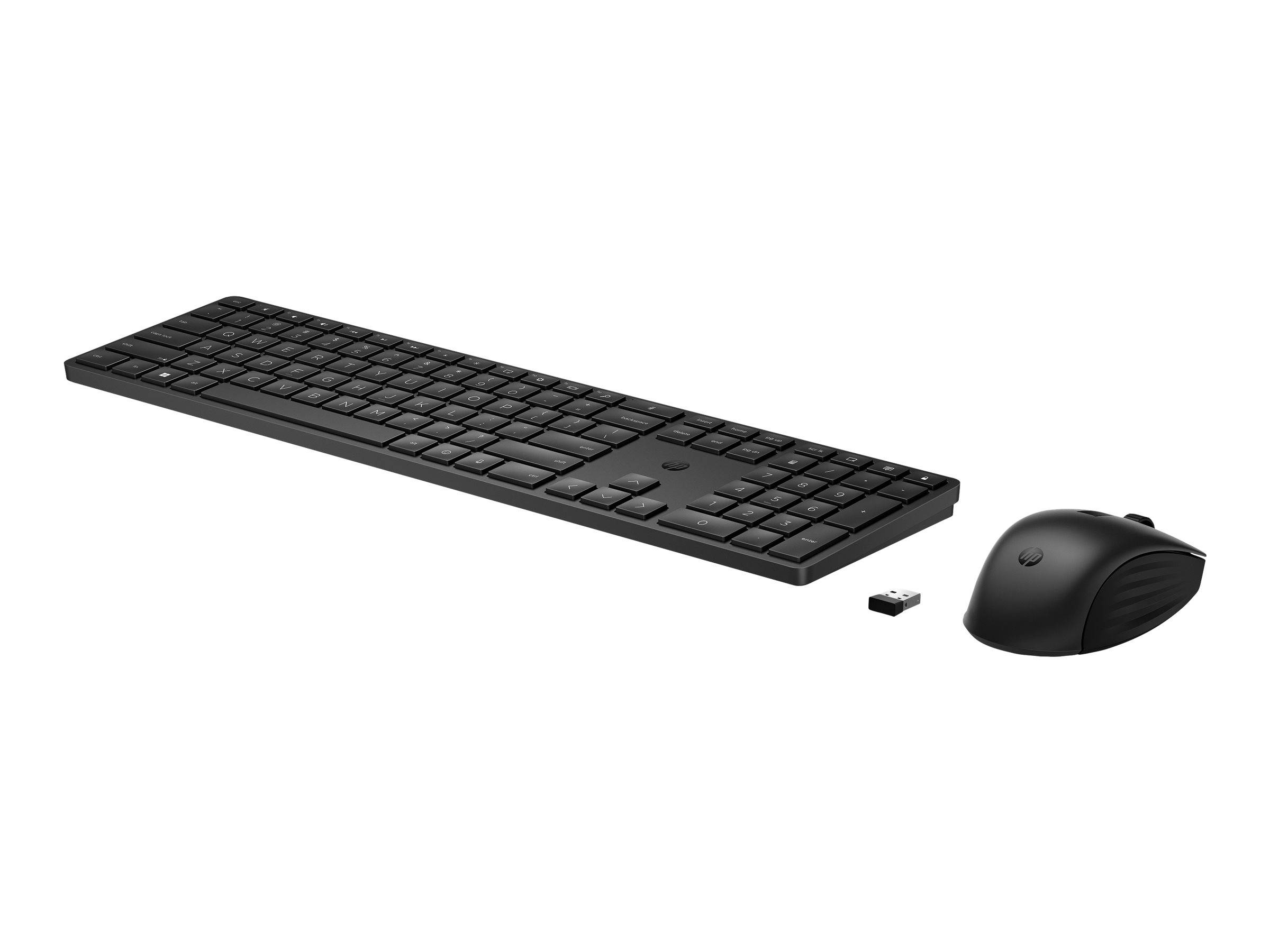 HP Tastatur+Maus 650 Set Kabellos Schwarz