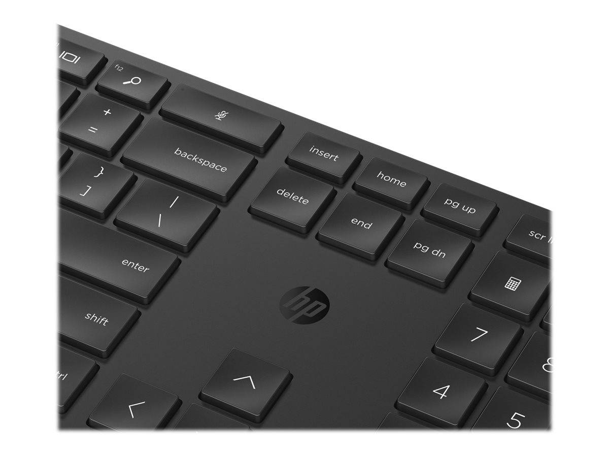 HP Tastatur+Maus 650 Set Kabellos Schwarz