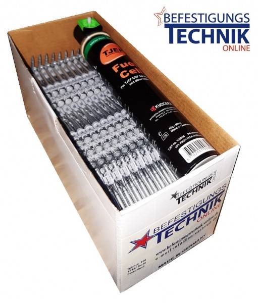 Betonnägel 2,6x20mm +1xGas für Betonnagler Würth Diga CSM-1 Powers Trak-IT C4 CS-70 B