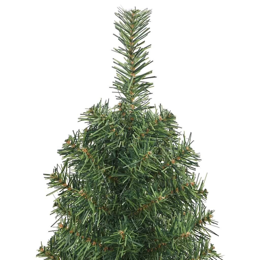 vidaXL Künstlicher Weihnachtsbaum Schlank mit Ständer Grün 120 cm PVC